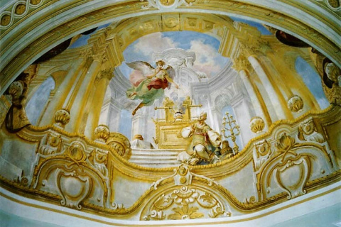 Lefantovce stropna freska 1