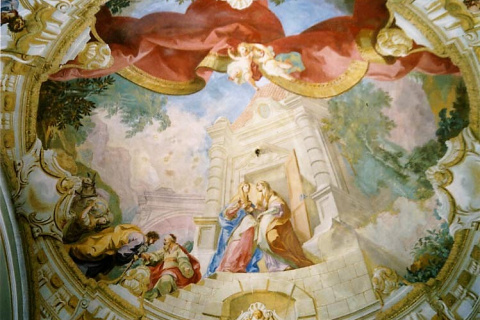 Lefantovce stropna freska 2